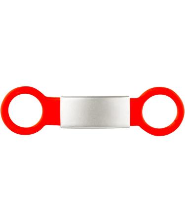 Personalized Silicone Dog ID Tags - Engraved Pet ID Branded Collars for Dogs & Cats - 2 Pack Red M - Buy Online on GoSupps.com