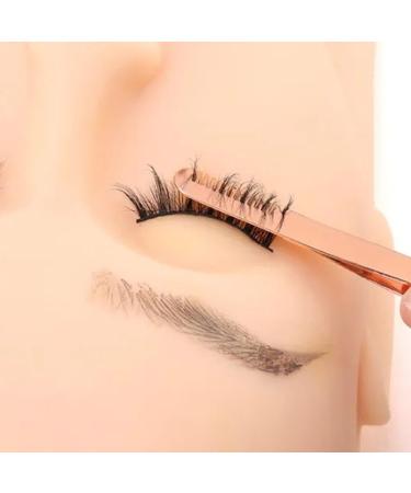 Premium Stainless Steel Fiber Tip Eyelash Tweezers for Extensions & Brow Grooming | Professional Makeup Tools - Buy Online on GoSupps.com