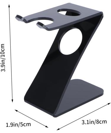 Minkissy Acrylic Stand Brush Holder for Men | Mounted Shaver & Beard Brush Holder - Stylish & Functional Storage - Buy Online on GoSupps.com