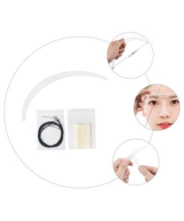 FOMIYES 2 Sets Positioning Ruler Drawing Line Beauty Tools Three- Point Grooming Stencil Eyebrow Ruler Mold 1 count (Pack of 1) As Shownx2pcs - Buy Online on GoSupps.com