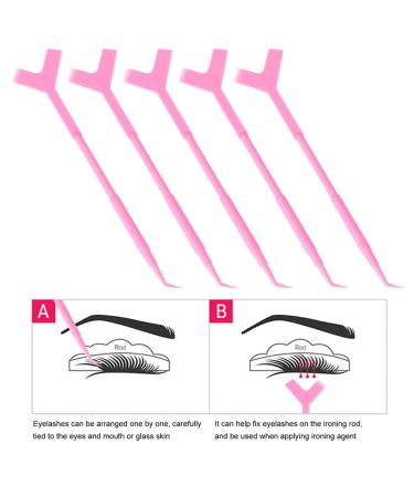 FOMIYES 24 Pcs False Eyelash Brush Set - Y-Shaped Eyelash Perm Tools & Makeup Gadgets for Perfect Lash Lift & Grafting - Buy Online on GoSupps.com