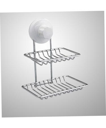 Ciieeo vacuum No punching Vacuum Suction Cup Soap dish soap dish Soap Holder soap holder Soap Box Soap Dish Holder double layer Waterproof Soap Dish Holder Soap Dish water proof - Buy Online on GoSupps.com