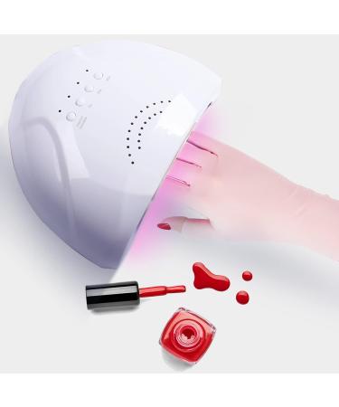 Unaone 2 Pairs Anti UV Gel Manicure Gloves - Fingerless Protection from UV Light Lamp - Pink (4 Count) - Buy Online on GoSupps.com