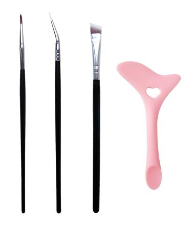 Fine Angled Eyeliner Brush  Fine Point Eyeliner Brush  DogieLyn Eyeliner Stencils Wing Tips  Silicone Eyeliner Aid  Eyeliner Applicator Tool  Ultra thin Precision Eye Liner Makeup Brushes Set 4 set - Buy Online on GoSupps.com