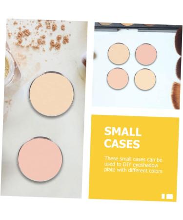 Beavorty 100 Pcs Eye Shadow Disk Eyeshadow Makeup Pans Diy Cosmetic Pallet Miss Plate Stainless Steel - Buy Online on GoSupps.com