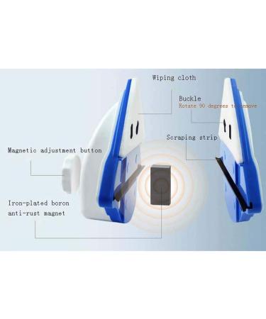 Hollow Double-Layer Glassware Glass Window Cleaner Cleaning Scraper - Buy Online on GoSupps.com