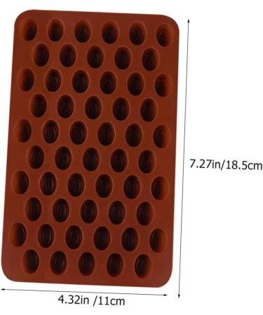 Cabilock 2pcs Chocolate Mold Mini Silicone Sphere Chocolate Candy Making Molds Silicone Molds for Baking Silicone Ice Cube Trays Non-Stick Chocolate Baking Mold Jelly 3D Chocolate Candies 18.5X11CM Light Brown 1 - Buy Online on GoSupps.com