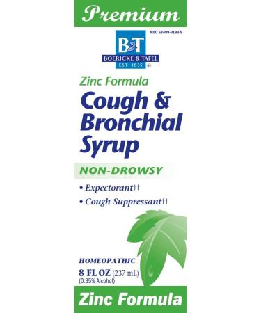 Nature's Way Boericke and Tafel Cough & Bronchial Syrup with Zinc - 8 Fl Oz | Natural Cough Relief - Buy Online on GoSupps.com