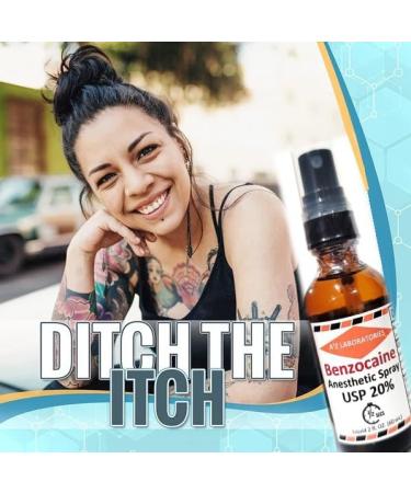 Premium 20% Benzocaine Numbing Spray - Topical Anesthetic for Pain Relief | Cuts Burns Scrapes Waxing & Insect Bites | USA Made - 2x2oz - Buy Online on GoSupps.com