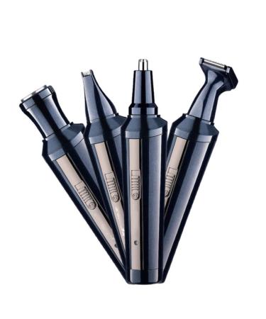 Nose Hair Trimmer and Ear Hair Trimmer 4-in-1 Electric Nose Hair Trimmer with Detachable Cutter Head Knife Net for Easy Cleaning and Maintenance Razor