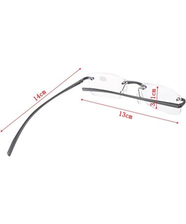Buy Kcibyvx Aluminum Reading Glasses for Men & Women | Harz Lens Multiple Diopters (1.00-4.00) | International Shipping - Buy Online on GoSupps.com