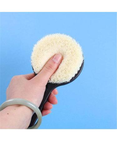 Long Handle Bath Brush | Exfoliating Back Brush for Easy Cleaning | Black - International Shipping Available - Buy Online on GoSupps.com