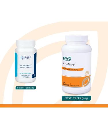 Klaire Labs Mitothera Capsules - Support Mitochondrial Energy with CoQ10 & Red Grape Extract | Soy-Free - 120 Capsules - Buy Online on GoSupps.com