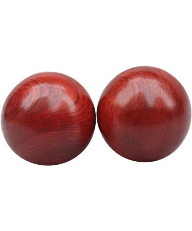 Buy Magiclulu 4-Piece Wooden Chinese Massage Balls | Baoding Balls for Manual Muscle Relaxation | Handcrafted Red Wooden Massage Roller with Bells - Buy Online on GoSupps.com