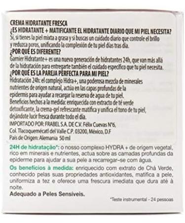  Garnier SKINACTIVE HOJA TE VERDE Mattifying Cream 50 ml - Buy Online on GoSupps.com