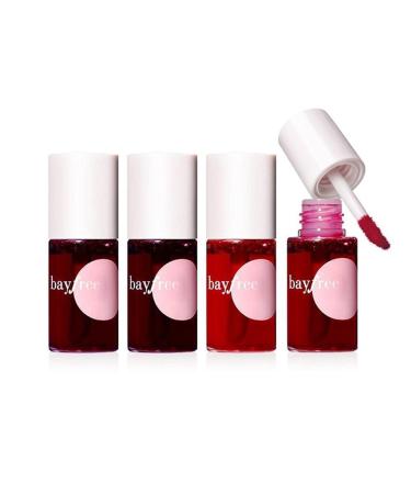4 pieces Lip Stain Lip Glaze including matt mirror liquid lipsticks waterproof durable lip gloss lipstick non-stick cup of cheek eyes lip tinting women make-up cosmetics