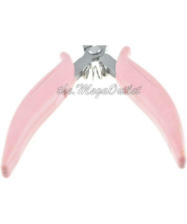 Profesional Hair Extension Pliers for Removing Micro Rings and Crushing Fusion Bond - Anti-rust Stainless Steel with Non-slip Grip - Pink - 6'' - Buy Online on GoSupps.com