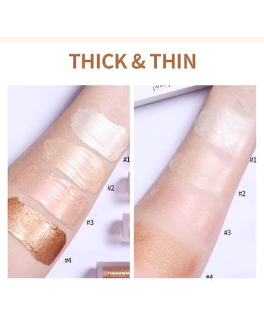 Rose Gold Liquid Highlighter Contour Makeup Stick - Waterproof Illuminator for Face & Body - Buy Online on GoSupps.com