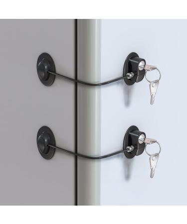 3 pcs Security Freezer Lock with 2 Keys Fridge Refrigerator Door