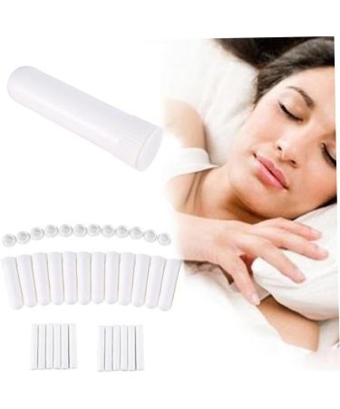 Healeved Refillable Inhaler Tubes - 12 Sets for Essential Oils - Nasal Aspirator White Inhaler Stick - Filling Packaging Tube - Buy Online on GoSupps.com