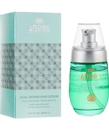 Angel Angel Professional Dual Repair Hair Serum - 50 ml - Contains Argan Oil Camellia Oil and Oleifera Seed Oil
