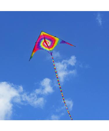 HENGDA KITE Colorful Vortex Kite - Easy to Fly, Durable Fabric, Great for Kids & Adults - Ideal for Beach, Park, Square - Perfect Gift (31.5x63) - Buy Online on GoSupps.com