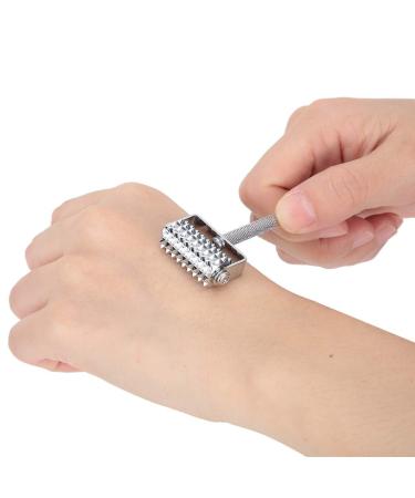Metal Needle Roller Massager - Portable Anti-Aging Acupuncture Facial Roller for Adults & Kids - Buy Online on GoSupps.com