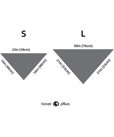 Lionet Paws Dog Bandana - Triangular Headscarf for Small Medium & Large Dogs - Grey (Pack of 1) - Buy Online on GoSupps.com