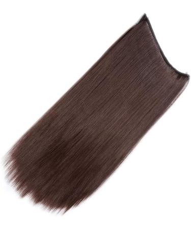 16" One Piece Secret Wire In Hair Extensions Synthetic Straight Hairpiece Natural Invisible Wire String - Medium Brown(Length:40CM Weight:90g) - Buy Online on GoSupps.com