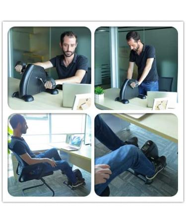 Uten Mini Exercise Bike Under Desk - Portable Arm & Leg Peddler with LCD Screen - Cool Black - Buy Online on GoSupps.com