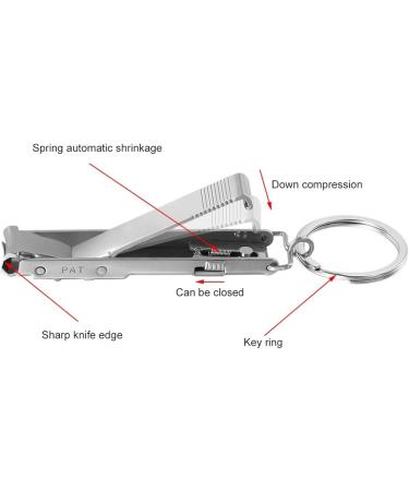 QXSJEDYCH Nail Clippers Ultra-Thin Foldable Hand Toe Nail Clippers Cutter Trimmer Stainless Keychain Wholesale Quality Cutters for Manicure Scissors Nails - Buy Online on GoSupps.com