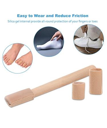 Medipaq Gel Toe Protectors - 15mm Wide Foam Protectors for Shoes - Comfortable Big and Little Toe Protection - Buy Online on GoSupps.com