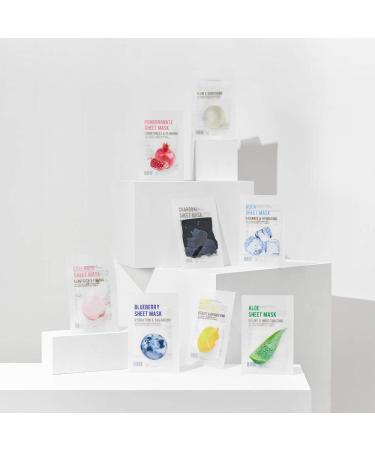  10 PACK EUNYUL Purity Sheet Mask BLUEBERRY Face Mask Korean Skin Care Natural Ingredients for All Skin Types - Buy Online on GoSupps.com