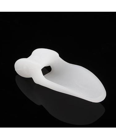2pcs Silicone Toe Protector Pad Bunion Corrector Straightener Spreader - White - Buy Online on GoSupps.com