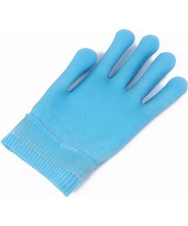 Pinkiou Moisturizing Cotton Gloves for Dry Hands | Eczema Relief and Whitening | Women's Softening and Moisturizing Spa Gel Inner Gloves - Blue - Buy Online on GoSupps.com