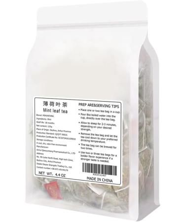 Peppermint Tea Bags 4.4 oz Loose Leaf Spearmint Tea Mint Tea Dried Pepermint Leaves 125g - Buy Online on GoSupps.com