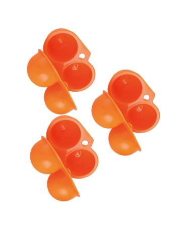 GLEAVI 3pcs Eggs Egg Rack for Refrigerator Fridge Egg Holder Portable Egg Case Container Egg Tray Outdoor Random Color 11.5X7X7cm
