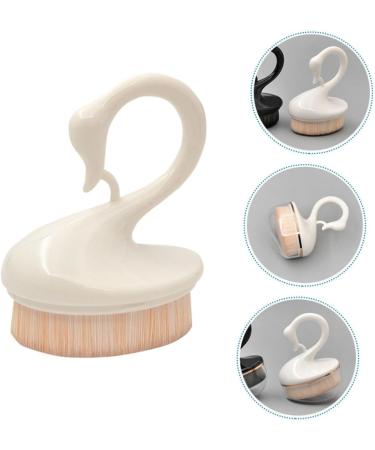 Beavorty 1Pc makeup brush makeup powder brush makeup gadgets buffing face brush makeup foundation facial tool cosmetics blush brush travel portable beauty products white artificial fiber - Buy Online on GoSupps.com