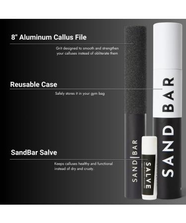 SandBar Original Callus File - Flat Black | Premium Foot Care Tool for Smooth Skin - Buy Online on GoSupps.com