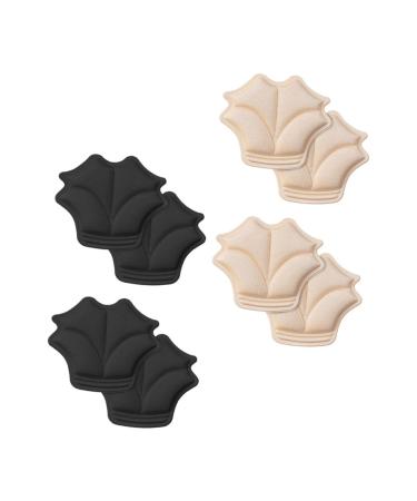 FOMIYES 12 Pairs Anti-Drop Half Size Mat Shoe Heel Sticker Heel Pads for Boots Back Heel Insert Sole Protector Sponge Elastic Fabric Adhesive Women's High Heels Heel Stickers
