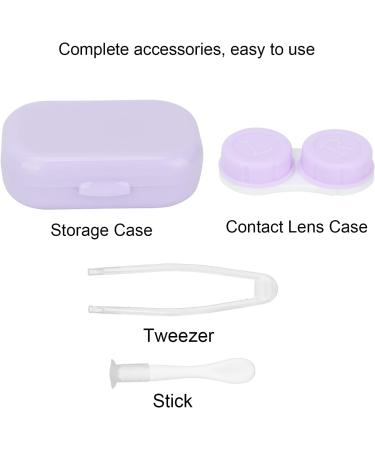Buy Portable Mini Contact Lens Case Kit - Travel Storage Holder with Mirror (Purple) | Best Online Shop for Contact Lens Accessories - Buy Online on GoSupps.com