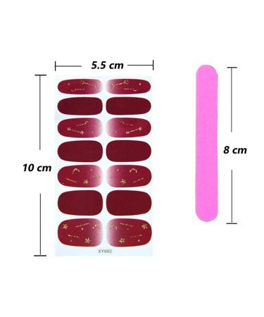 Kalolary Nail Sticker & Nail File Set - Self-Adhesive Nail Art Design for Stunning Manicures | International Shipping - Buy Online on GoSupps.com