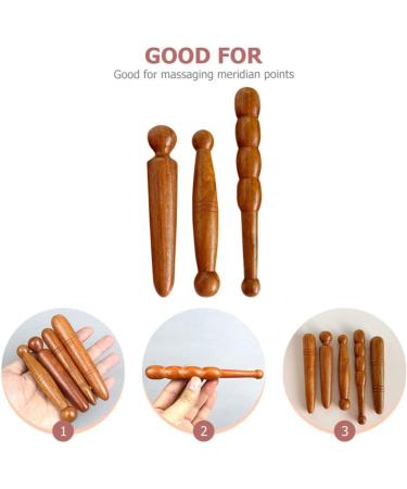 Sherchpry 3ST Foot Massager - Wooden Acupressure Massage Sticks & Reflex Zone Tools for Thai Massage - Buy Online on GoSupps.com