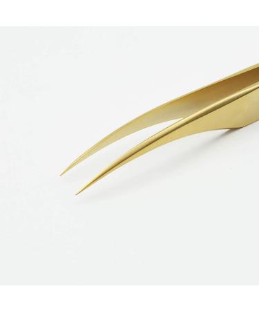 EMEDA Professional Eyelash Tweezers Set - Precision Golden Tweezers for 3D/5D/6D Volume Eyelash Extensions - Ideal for Professionals - Buy Online on GoSupps.com