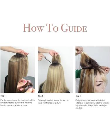 Halo Hair Extensions Invisible Secret Wire Hair Extensions One Piece 22 Inch Synthetic Hairpieces (Dark Brown) - Buy Online on GoSupps.com