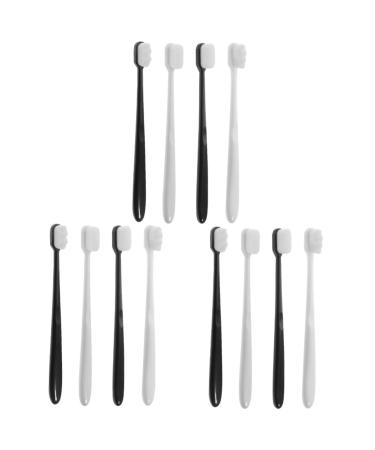 Minkissy 12 pcs soft toothbrush brevi toothbrush toothbrushes delicious peppermint candy super soft bristle extra soft natural bristles cleaning brush adult pp travel