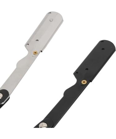 Luckdano Vintage Barber Razor Holder - Space-Saving & Portable Alloy & ABS Design for Facial Contouring (2 Pieces) - Buy Online on GoSupps.com