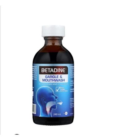 M Betadine Gargle Mouth Wash 240ml refreshingly Mouth Wound