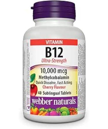 Webber Naturals Vitamin B12 10 000 mcg Ultra Strength & Vitamin D3 2500 IU Extra Strength 180 Softgels For Healthy Bones Teeth and Helps Prevent Vitamin D Deficiency Cherry + Vitamin D3 2500 IU 40 count (Pack of 1) - Buy Online on GoSupps.com