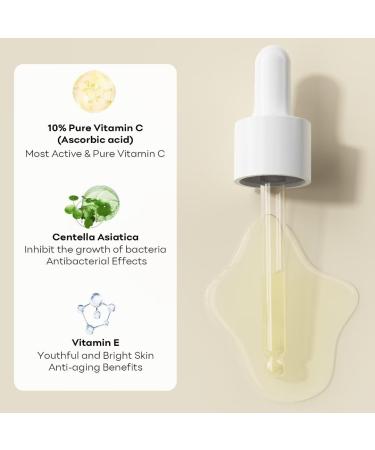 10% Vitamin C & E Facial Serum - Brightening Anti-Aging Skincare | 30ml (1 Fl Oz) - Buy Internationally - Buy Online on GoSupps.com